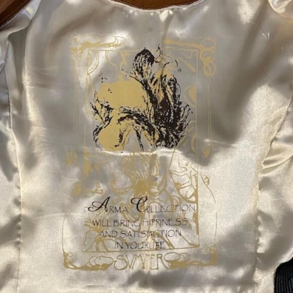 Brown leather jacket women small - Picture 4 of 7